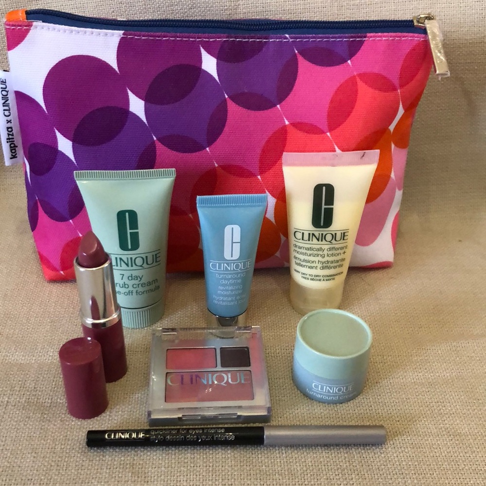 Fabulous 8 Pc Clinique Skin Care and Color Pop package